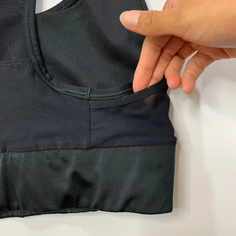 Nike Sports Bra Womens Extra Small Black‎ Dri Fit Classic Racerback Running Yoga